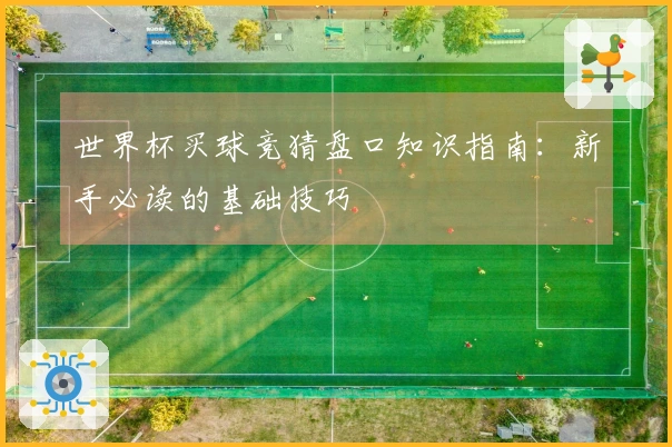 世界杯买球竞猜盘口知识指南：新手必读的基础技巧